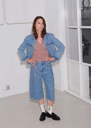 Robyn Luke denim shorts Blue Vintage Mads Nørgaard 